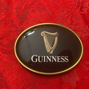Guinness Black and Gold Men's Belt Buckle Accessory